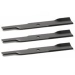 3 High Lift Blade Set for Hustler 48" Decks: 795757, 71490001, 796623, 601123
