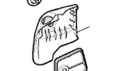 Air Filter Cover Castelgarden XHT70 : 118805492/0, 118805492/0