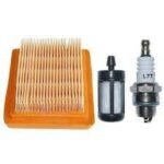 Air Filter, Fuel Filter and Spark Plug Service Kit for Stihl KM130R