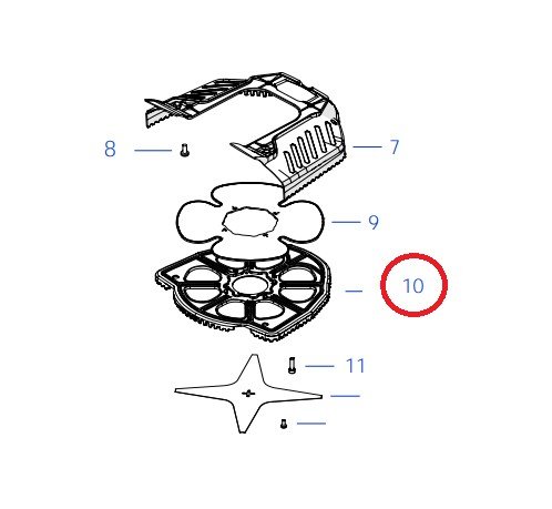 Ambrogio L29 Inner Blade Guard: L29Z01800A_R, L29Z01800A