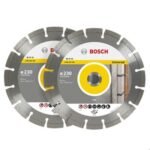 Bosch 230x22mm 9'' Twin Pack General Purpose Diamond 2 Blades With Clic Nut : 06159975T0