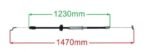 Brake Drive Cable for Pro-Lawn 65cm 163cc: J29100127401, 29100127401