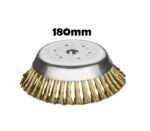 Brass-plated Universal Steel Wire Brush 180mm (20mm and 25.4mm)