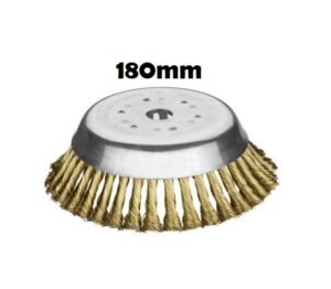 Brass-plated Universal Steel Wire Brush 180mm (20mm and 25.4mm)