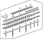 Castelgarden Mountfield Stiga Hedge Trimmer Blade Assembly : 118805531/0