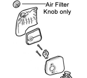 Castelgarden Mountfield Stiga Hedgetrimmer Air Filter Knob : 118805491/0