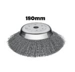 Crimped Steel Wire Brush 180mm (25.4mm and 20mm)