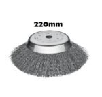 Crimped Steel Wire Brush 220mm (25.4mm and 20mm)