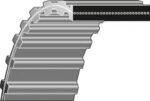 Dolmar Deck Timing Belt for TM-102.16, TM-102.18 H, TM-102.20 H: 664 065 600