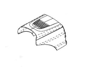 Husqvarna Orange Hood for LT125: 532185682, 532185211, 532187348