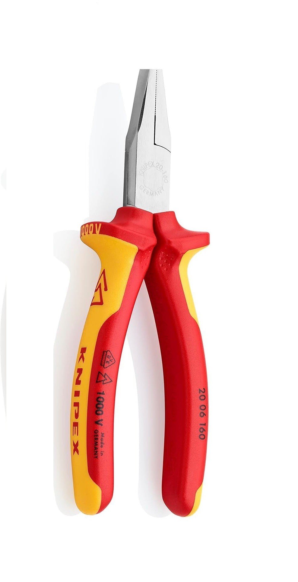 Knipex Flat Nose Pliers 160 mm VDE 1000V : 2006160 , 20 06 160
