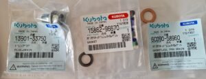 Kubota Sump Nut Kit: 13901-33750, 15862-96670, 6C090-58960