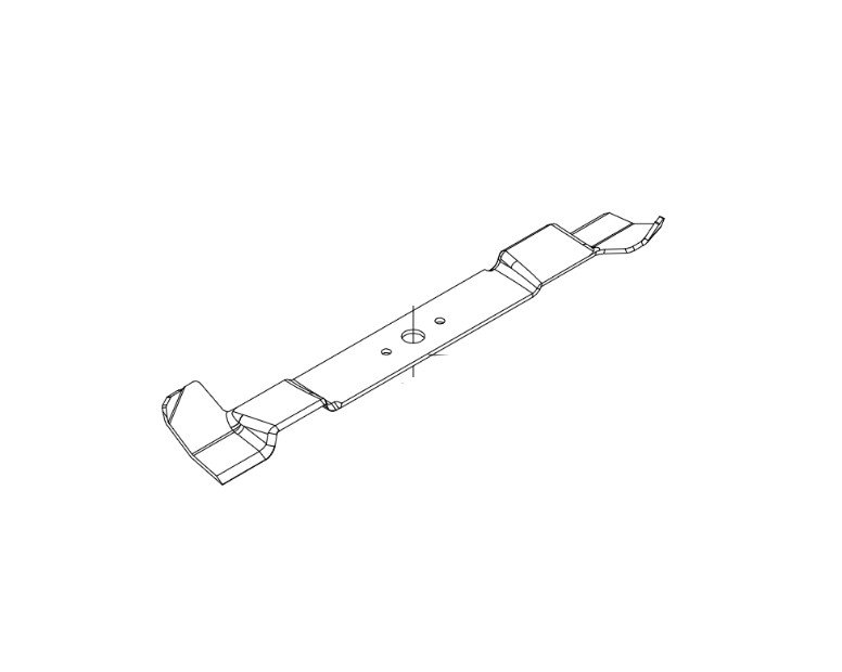 OM86R/14.5K Right Mower Blade: TS0000100R