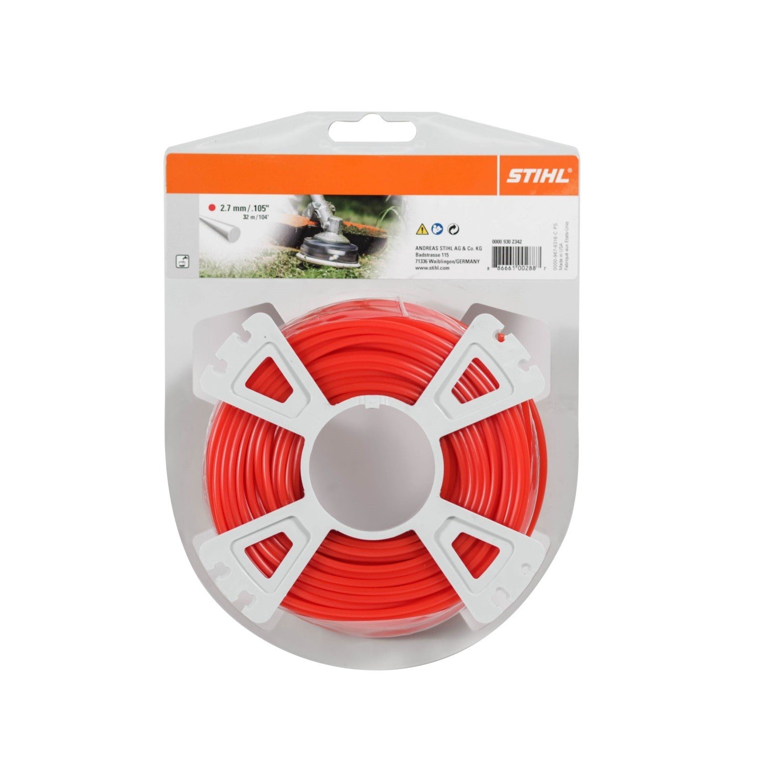 STIHL Round Nylon Line 2.7mm .105″ (32m / 104ft Roll)
