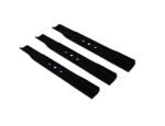 Set of 3 Blades for Husqvarna Rider 970, 950 and 15H: 506 75 15-01, 506751501, 531 00 50-10