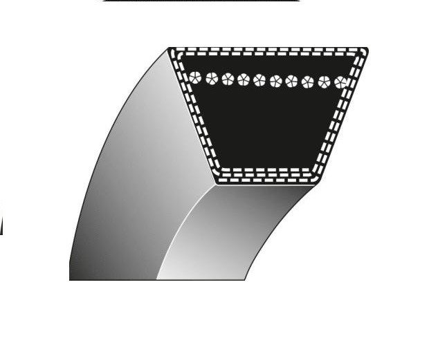 Stiga Park 110 Combi Deck Belt: 9585-0201-01, 1134-9151-01