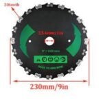 Universal 20-Toothed Brushcutter Blade