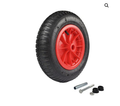 Wheel Barrow Wheel and Axle Set: 62042