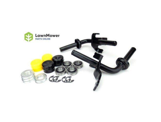 Wheel Spindle Kit (Left And Right) for John Deere models (axle, bearings, washers, e-clips, cap) : GY22252, GY22251, GY20789BLE